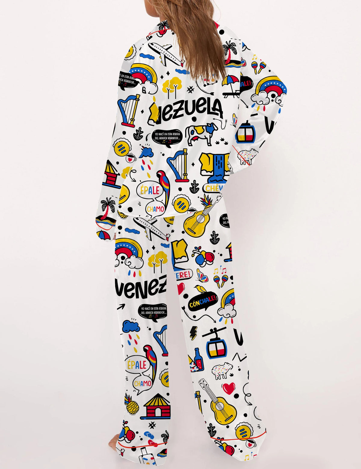 Venezuela Satin Pajama Set For Women	