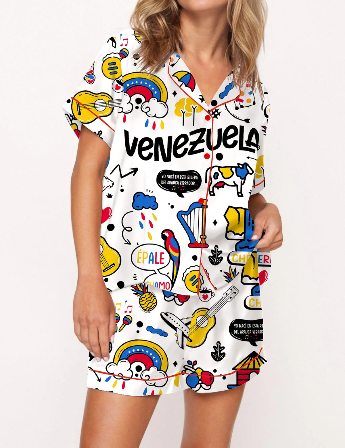 Venezuela Satin Pajama Set For Women	