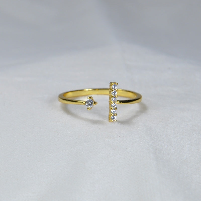Girl Gang Minimalist T Shaped Ring