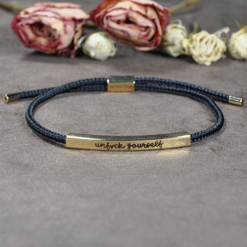 Unf♥ck Youself Motivational Tube Bracelet