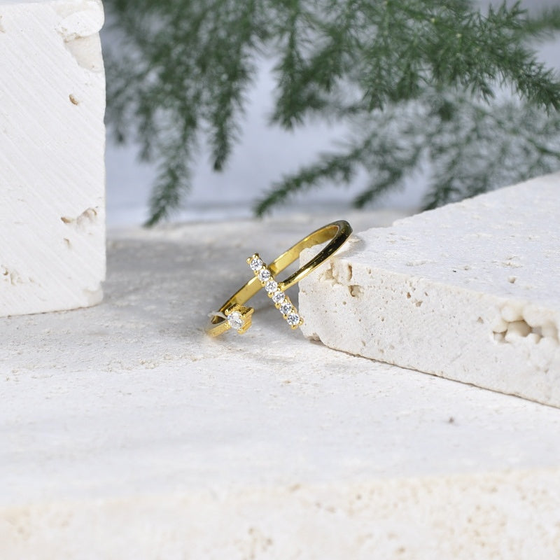 Girl Gang Minimalist T Shaped Ring