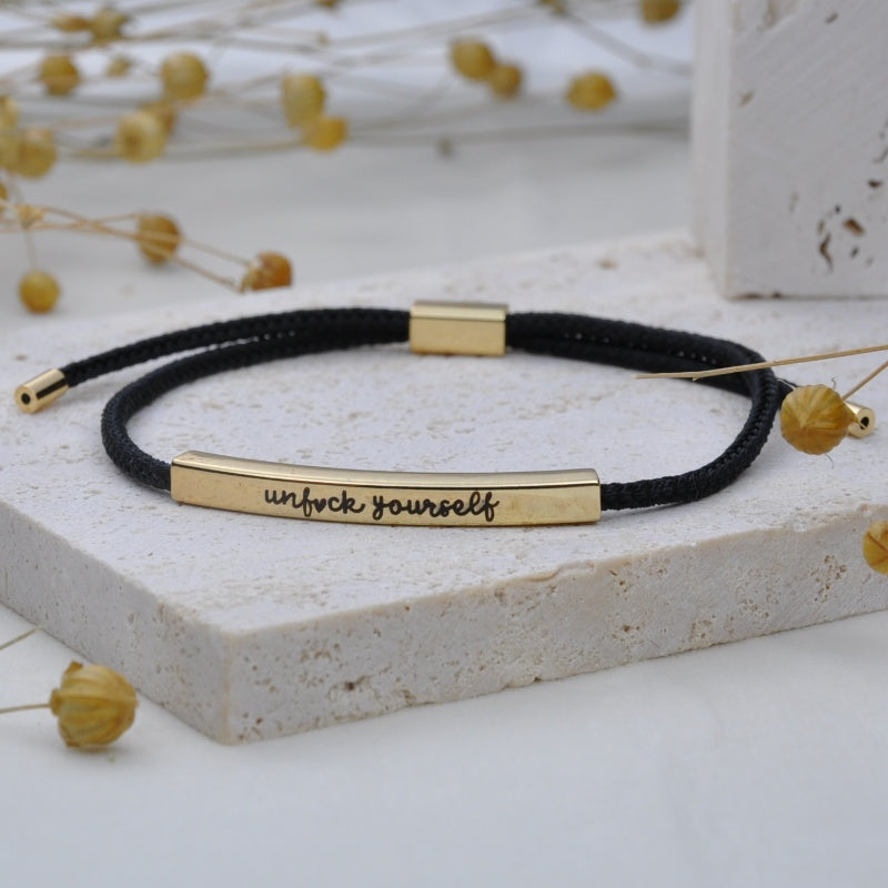 Unf♥ck Youself Motivational Tube Bracelet