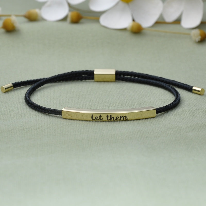 LET THEM TUBE BRACELET