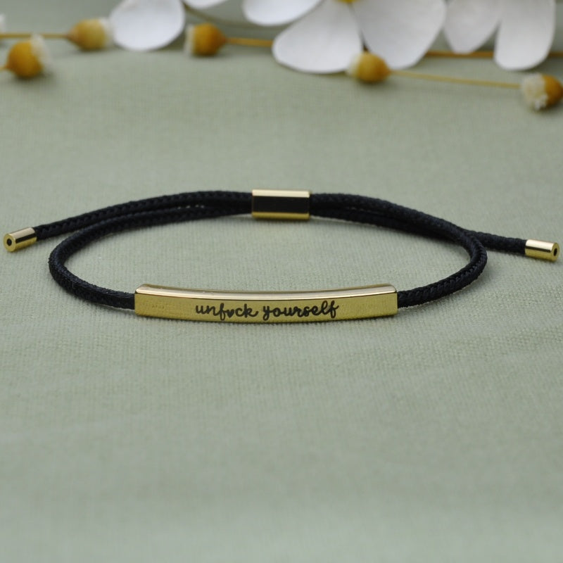 Unf♥ck Youself Motivational Tube Bracelet