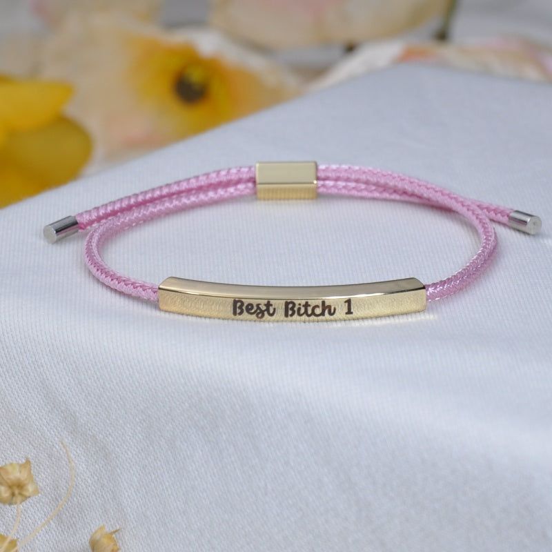 BEST BITCHES MATCHING TUBE BRACELET SET