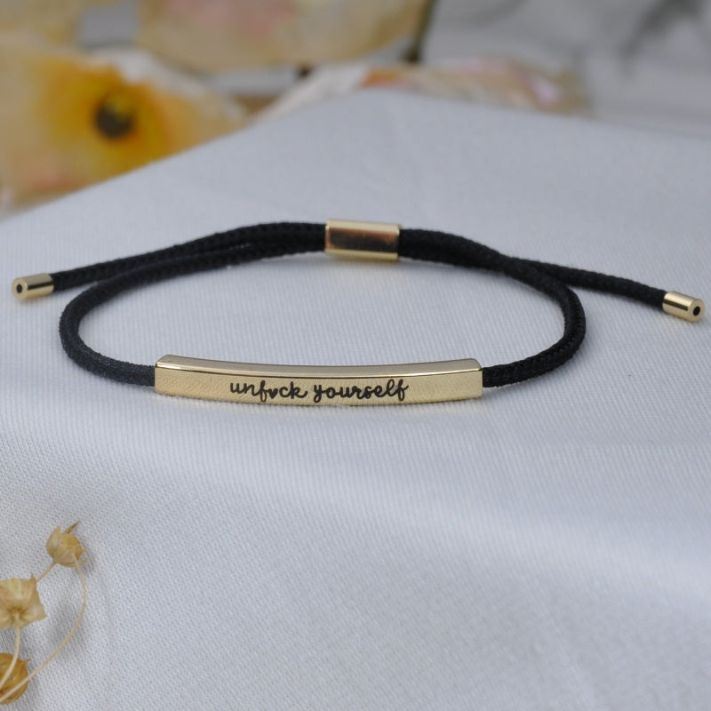 Unf♥ck Youself Motivational Tube Bracelet