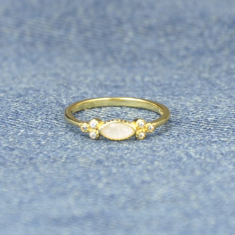 The Purest Love Matching Oval Cut Opal Ring