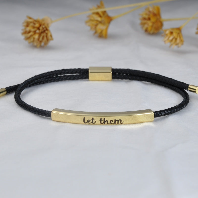 LET THEM TUBE BRACELET