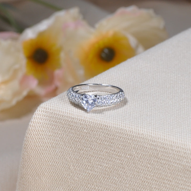 I'm Choosing My Peace Heart-Cut Ring