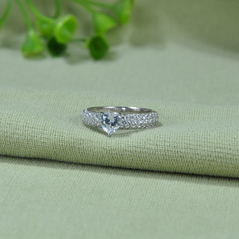 I'm Choosing My Peace Heart-Cut Ring