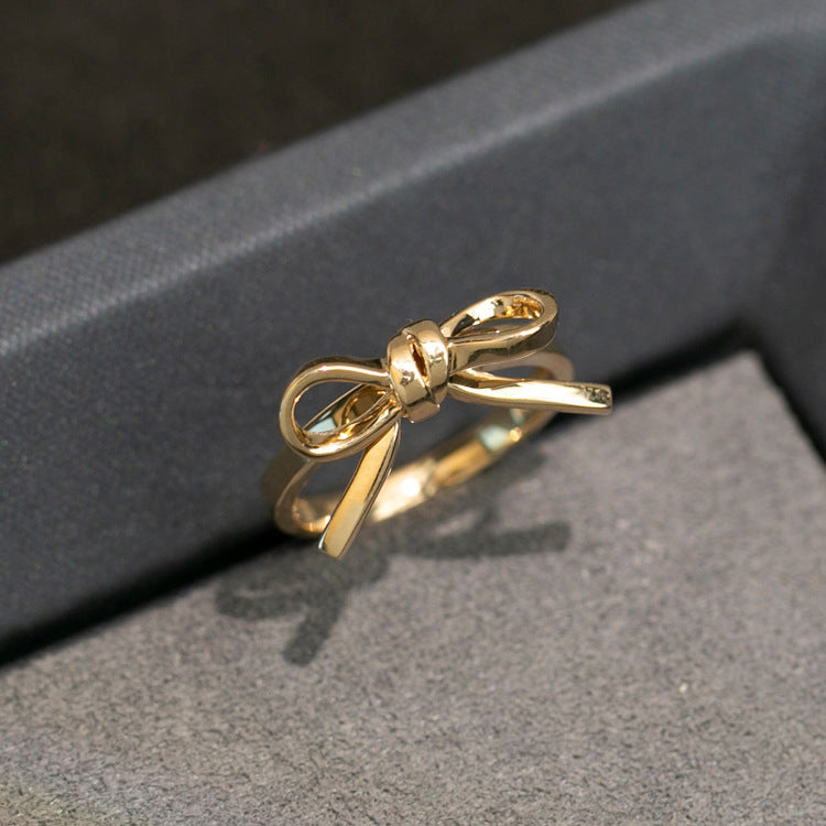 Gold Bow Ring