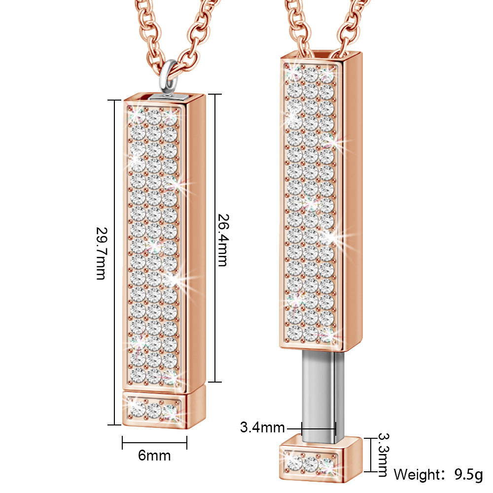 Custom Valentine's Day message Hidden Message Letter Necklace