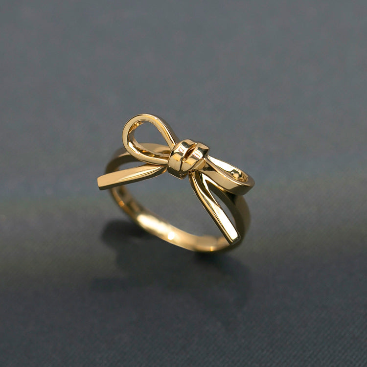 Gold Bow Ring