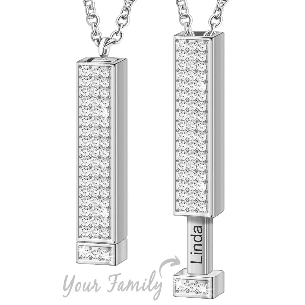 Custom Valentine's Day message Hidden Message Letter Necklace