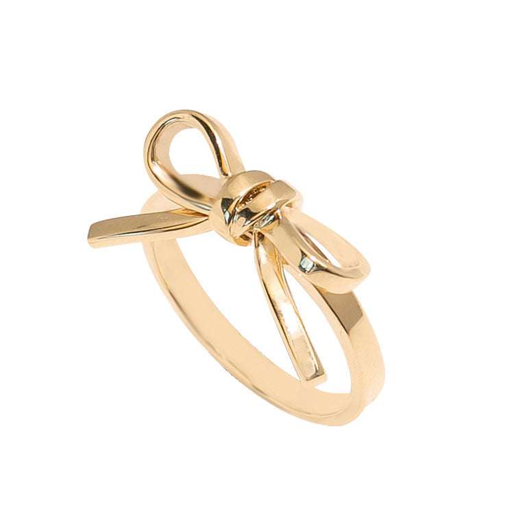 Gold Bow Ring