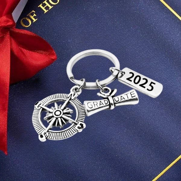 Compass Keychain Graduation Gifts