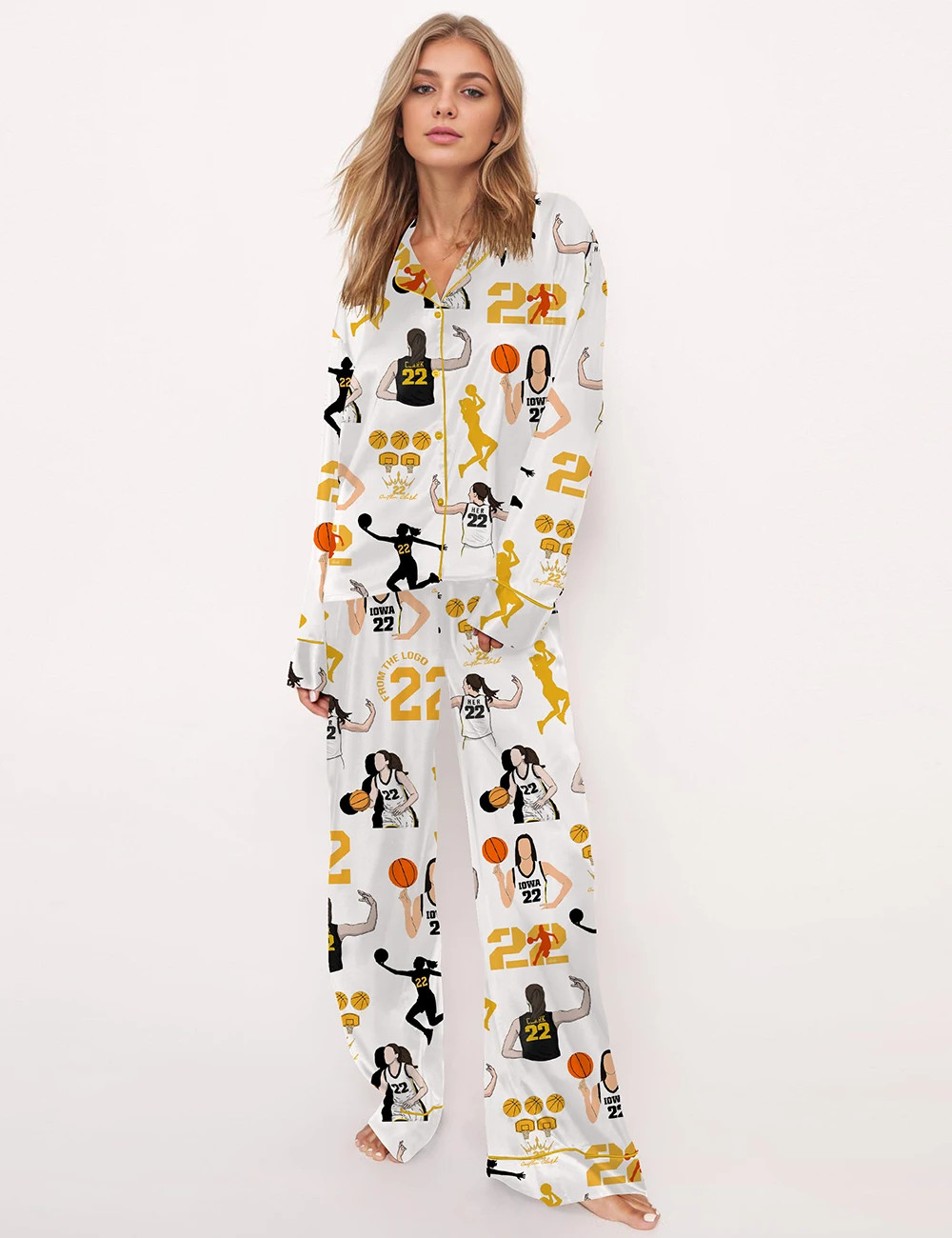MVP Jersey Print Pajama Set	