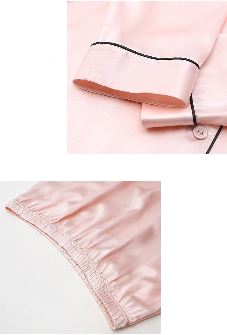 Washable Silk Long-Sleeve Pajama Set