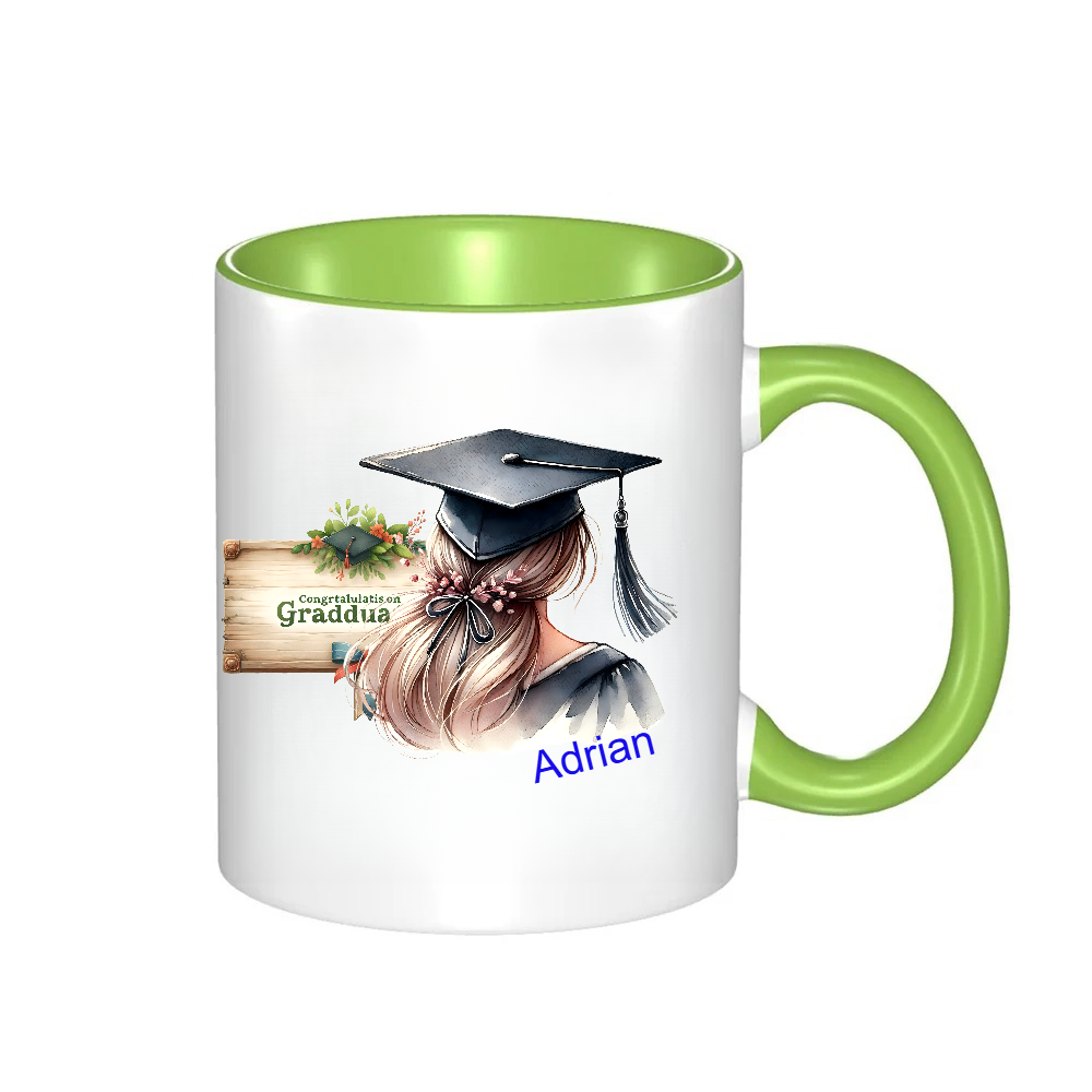 Personalized Graduation Cartoon Character Cup with Name Birthday Graduation Gift for Graduates Schoolmates Friends